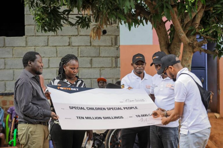 FORTEBET DONATES UGX 10M X-MAS GIFT TO NEEDY PWD